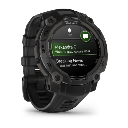 Zegarek Sportowy Garmin Instinct 3 AMOLED - 45 mm - Czarny [010-02936-00]